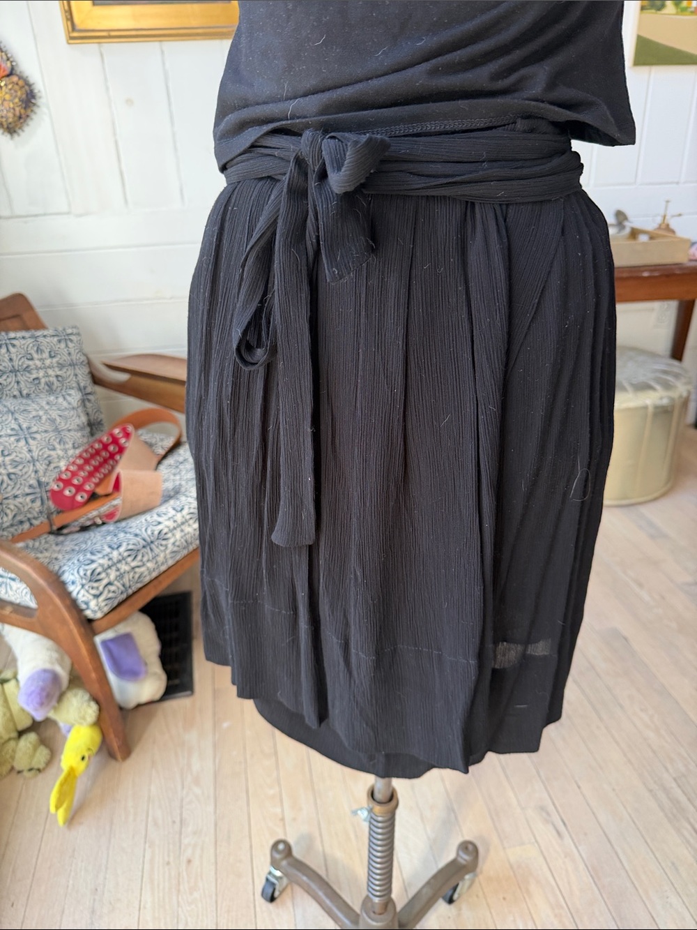 Isabel Marant Black Mini Wrap Skirt